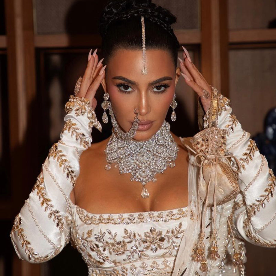 Kim’s India Glam: White Look